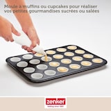 thumbnail of Moule à muffins 24 empreintes 38 x 26 cm Zenker Black Metallic