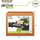 thumbnail of Conjunto muebles terraza sillones, sofá y mesita ratán Aktive