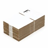 thumbnail of 250 Faltkartons 215 x 150 x 55 mm Kartons 21,5 x 15 x 5,5 cm Versandkartons Wellpappe weiß