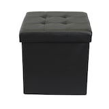 thumbnail of ZARA pouf quadrato in ecopelle colore Nero