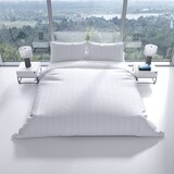 thumbnail of Leonado Vicenti Satin Bettwäsche 200x220 cm 100% Baumwolle Damast Weiss mit Reißverschluss