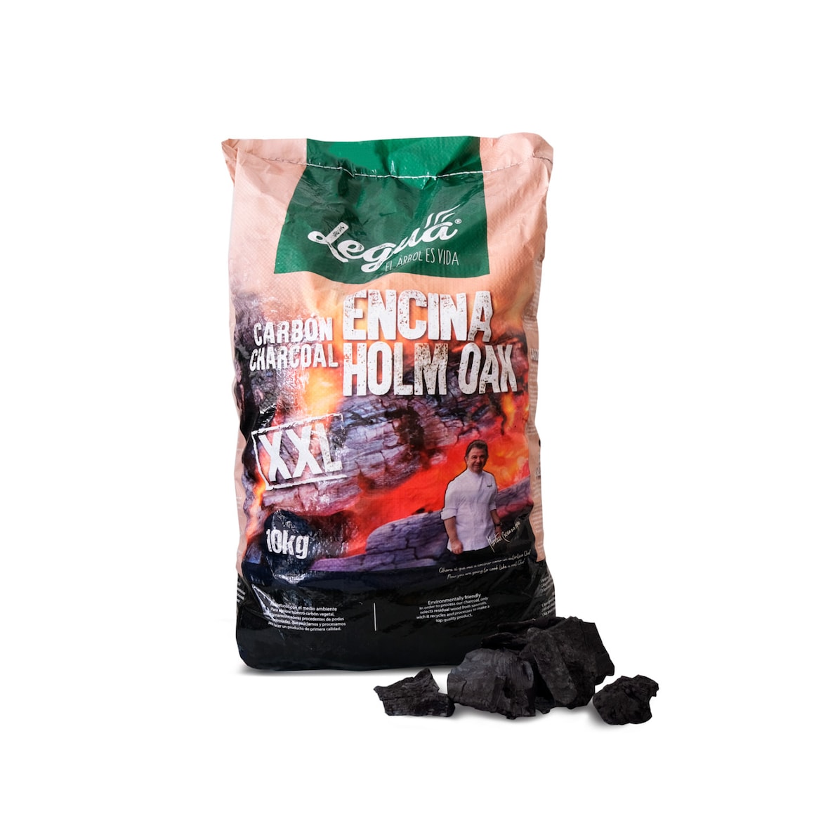 Legua Holzkohle Grüneiche 10kg Sack