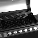 thumbnail of TAINO RED 6+1 gasbarbecue BBQ GRILLWAGEN RVS branders+ zijbrander zwart