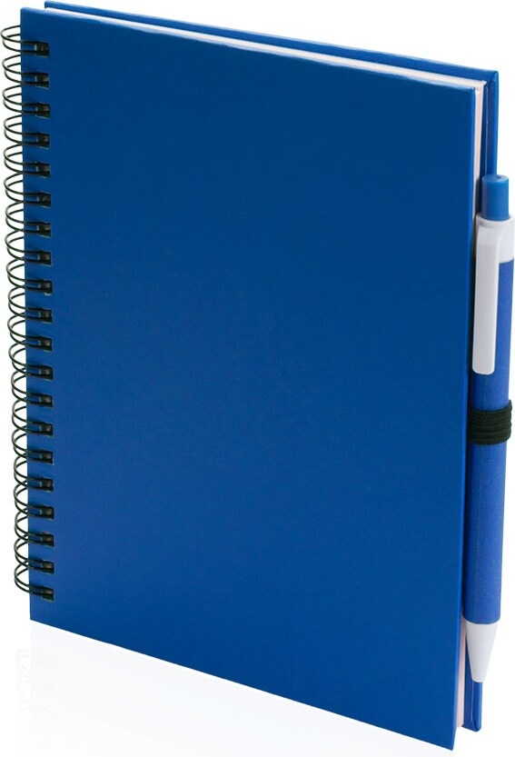 5x Bloco Notas E Esferográfica Azul | Makro