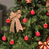 thumbnail of WellHome - Set di 100 palline di Natale rosse in tubi di PET con diversi design e finiture