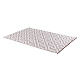 thumbnail of Alfombra de exterior rectangular de 150x240 cm, Color blanco y taupé , Impermeable, Ecológica