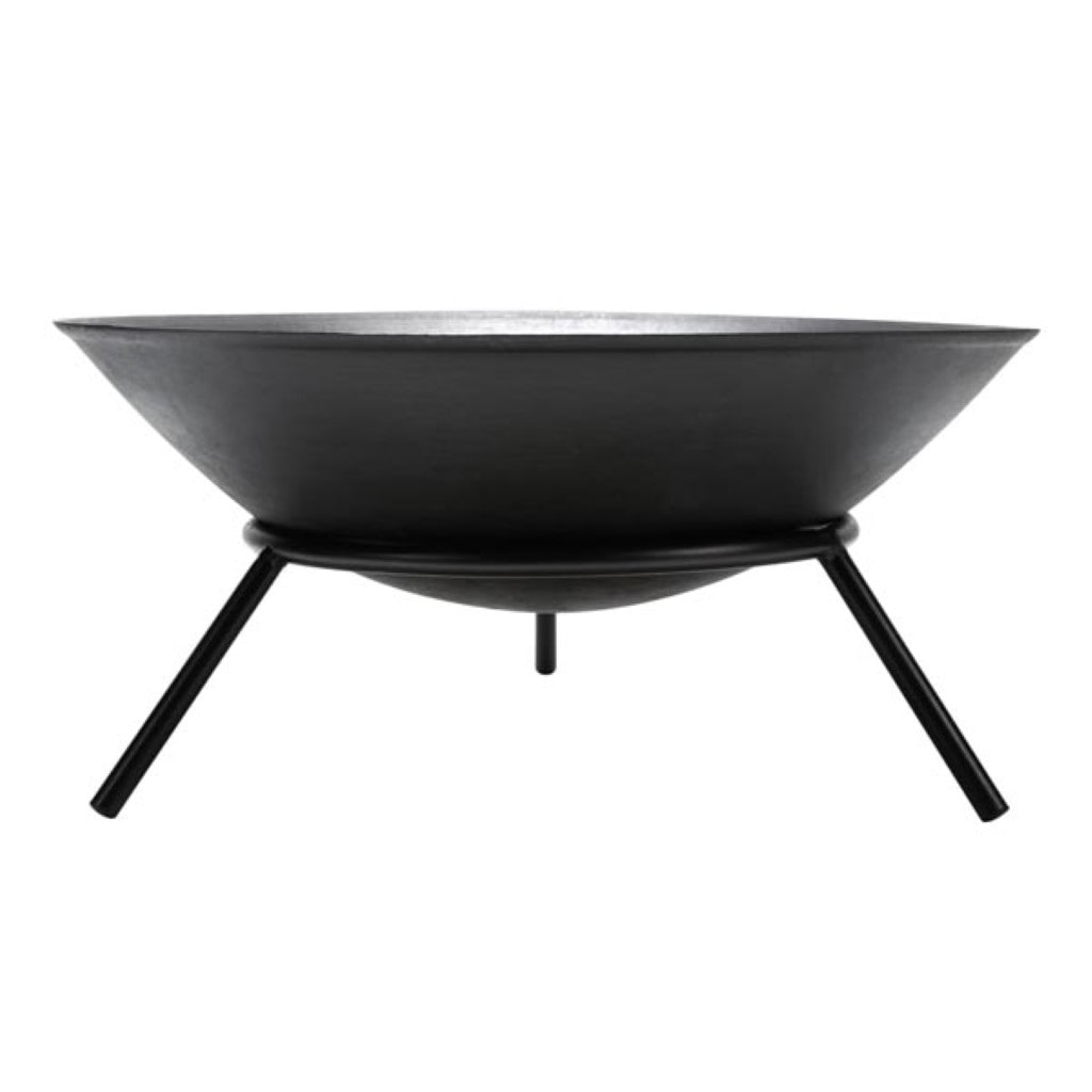 Feuerschale, Untergestell, 3 Füße, rund, 28 x Ø 56 cm, Gusseisen, Schwarz