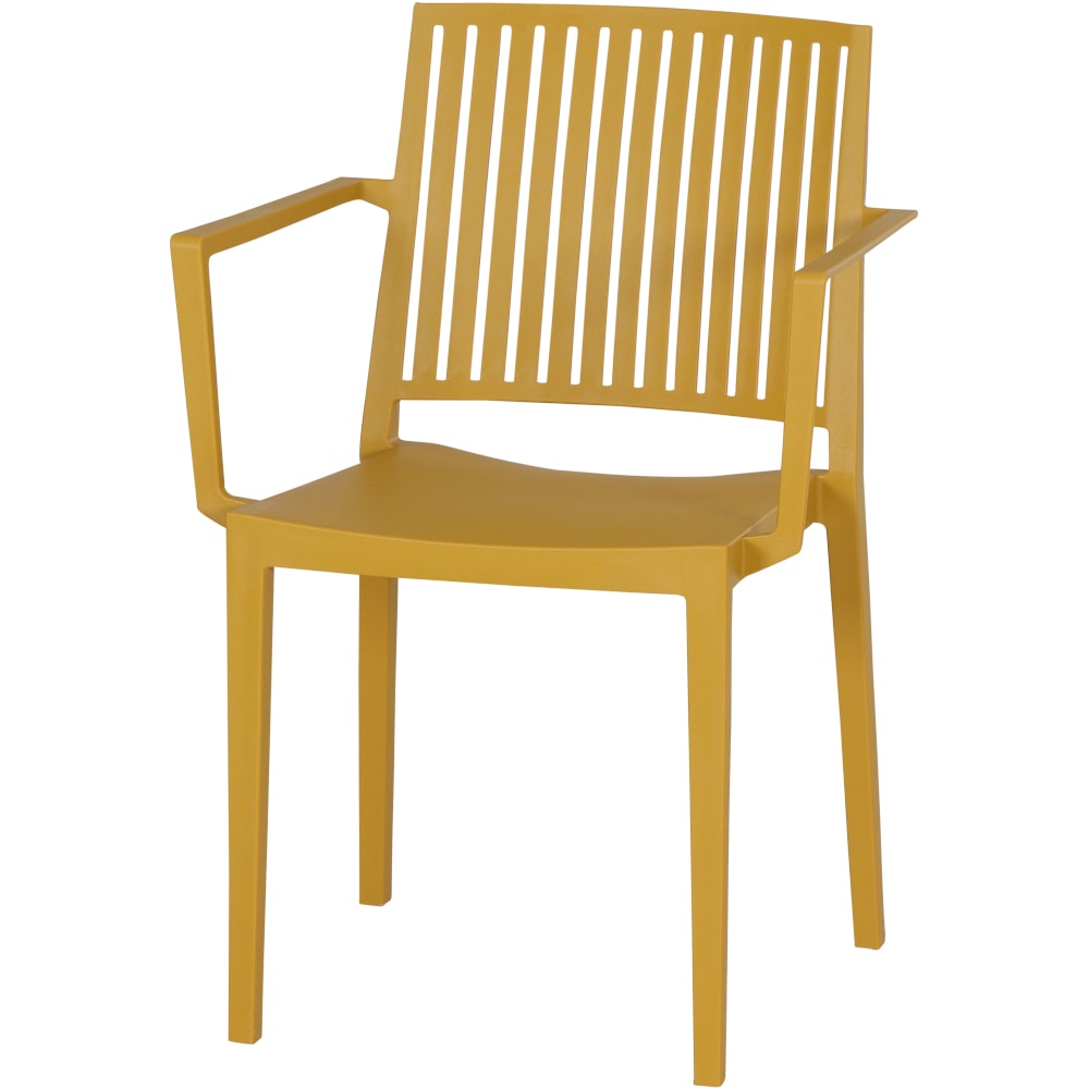 Lane stapelbare fauteuil, mosterd