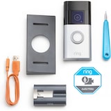 thumbnail of Ring Battery Doorbell Plus Schwarz, Nickel