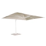 thumbnail of BLUES - Parasol de Jardín Excentrico 3x4 Orientable a 360°-Estructura de Aluminio Blanco Inclinable y Retráctil Brazo lateral - Chimenea Cortaviento