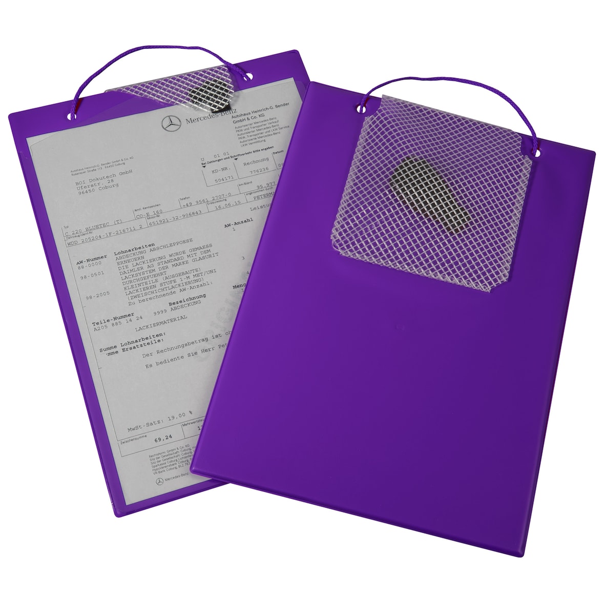 Auftragstasche Plus 9015-00586 A4 violett 10 Stück
