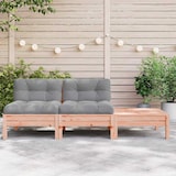 thumbnail of vidaXL Tuinbank 2-zits met kussens en voetenbank