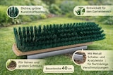 thumbnail of Hochwertiger Gartenbesen 40cm Breit mit Kratzleiste und Metall-Stielhalter Straßenbesen grüne Borsten Allzweckbesen Schrubberbesen ohne Stiel