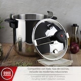 thumbnail of MAGEFESA STAR Juego de Ollas a Presión Rápidas de 4 y 6 Litros Fabricado en Acero Inoxidable 18/10, Apta en Vitrocerámica, Inducción, Gas, Eléctrica