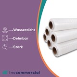 thumbnail of Inoverse Stretchfolie Transparent Wickelfolie, 1.5 kg, 6 Rollen, Für Möbel & Umzug, Palettenfolie, Handstretchfolie