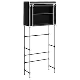 thumbnail of HELLOSHOP26 - Portaoggetti a 2 livelli su lavatrice 71 x 29,5 x 170,5 cm nero ferro 02_0005474