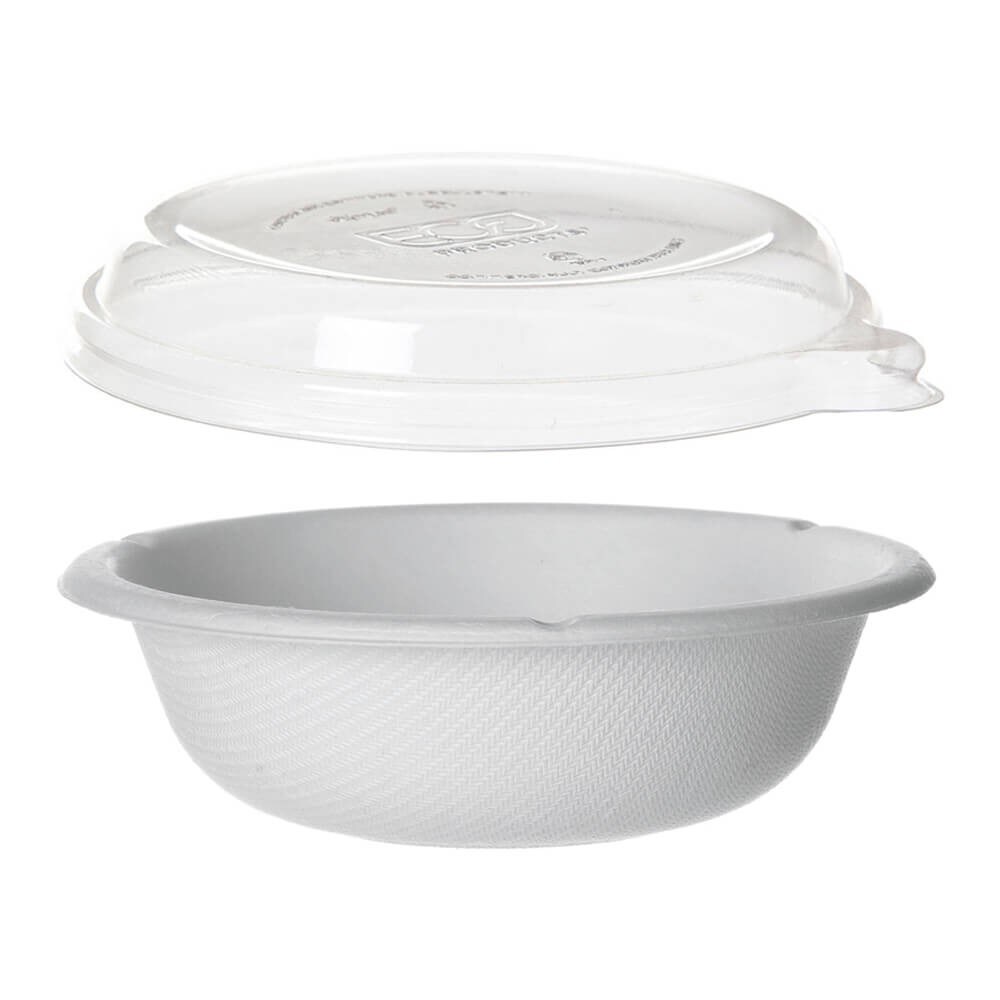 EMBALAGENS DO MEDITERRÂNEO - PACK BOL CAÑA DE AZUCAR 470 ml + TAMPA (400 PCS.) - take away - catering