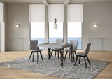 thumbnail of Ausziehbarer Tisch 70x110/194 cm Karamay Cement Anthrazit Gestell