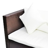 thumbnail of vidaXL 4-tlg. Garten-Lounge-Set mit Kissen Poly-Rattan Braun