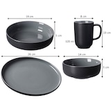 thumbnail of Ritzenhoff & Breker JASPER XXL Kombiservice grau & schwarz für 8 Personen