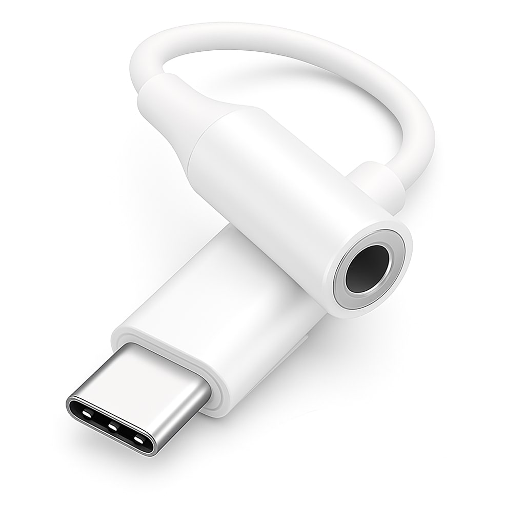 USB Type C auf 3,5mm Klinke Audio Aux Adapter – Für iPhone 15, 16,17, Air, Pro, Max, Samsung, Google Pixel, OnePlus etc. – Klarer Sound