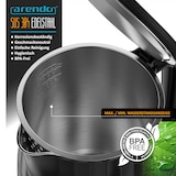 thumbnail of Arendo Wasserkocher, Edelstahl oder Glas, Temperaturanzeige & Warmhaltefunktion