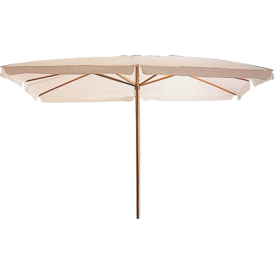 Ombrellone da Giardino in Legno 3x3m Bauer Bianco