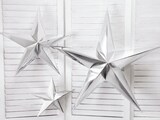 thumbnail of 50x Papierstern, 45cm, silber