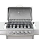 thumbnail of vidaXL Gasgrill mit 6 Flammen Edelstahl Silbern