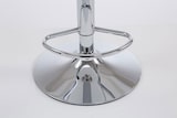 thumbnail of Décoshop26 - Moderner drehbarer Barhocker x1 in braunem Stoff mit verchromtem Metallgestell 10_0005077
