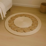 thumbnail of WellHome - Tapete redondo de taboa e folha de milho