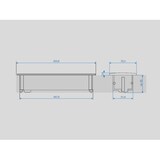 thumbnail of Bachmann KAPSA S Einbausteckdose 3x Steckdose mit Stromzuleitung (927.000)