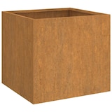 thumbnail of Helloshop26 - Hochbeet-Pflanzkasten für Pflanzen Blumen Garten Terrasse 2er-Set 49 x 47 x 46 cm brauner Cortenstahl 02_0038987