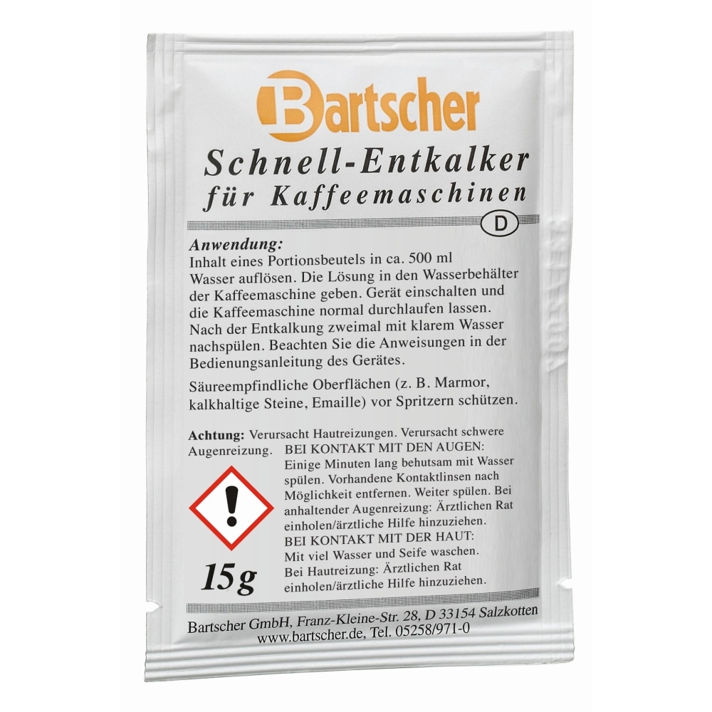 1 x Bartscher Entkalker, Kaffeemaschinen, 30 St.