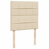 thumbnail of vidaXL Ottoman-Bett mit Matratze & LEDs Creme 90x190 cm Stoff