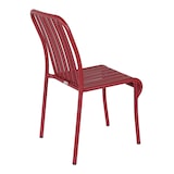 thumbnail of Chaise design de jardin en aluminium rouge