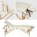 thumbnail of Helloshop26 - 3-teilige Massageliege mit Tragetasche cremefarben 08_0000465
