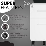 thumbnail of Bisley EasyRoll Rollcontainer mit Hängeregister, Container mit 2 Schubladen abschließbar aus Metall in schwarz, Büro Rollwagen für Hängemappen als