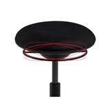 thumbnail of Mayer Sitzmöbel, Drehhocker mit 3D-Sitzelement 1353, Graphitgrau, Kunstleder, 1353_03_30585