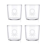 thumbnail of Benetton - Set mit 4 Wassergläsern, 0,345 l, kristallklares Logo
