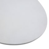 thumbnail of Table de jardin ovale effet béton lisse 8 places 200x110 cm blanc