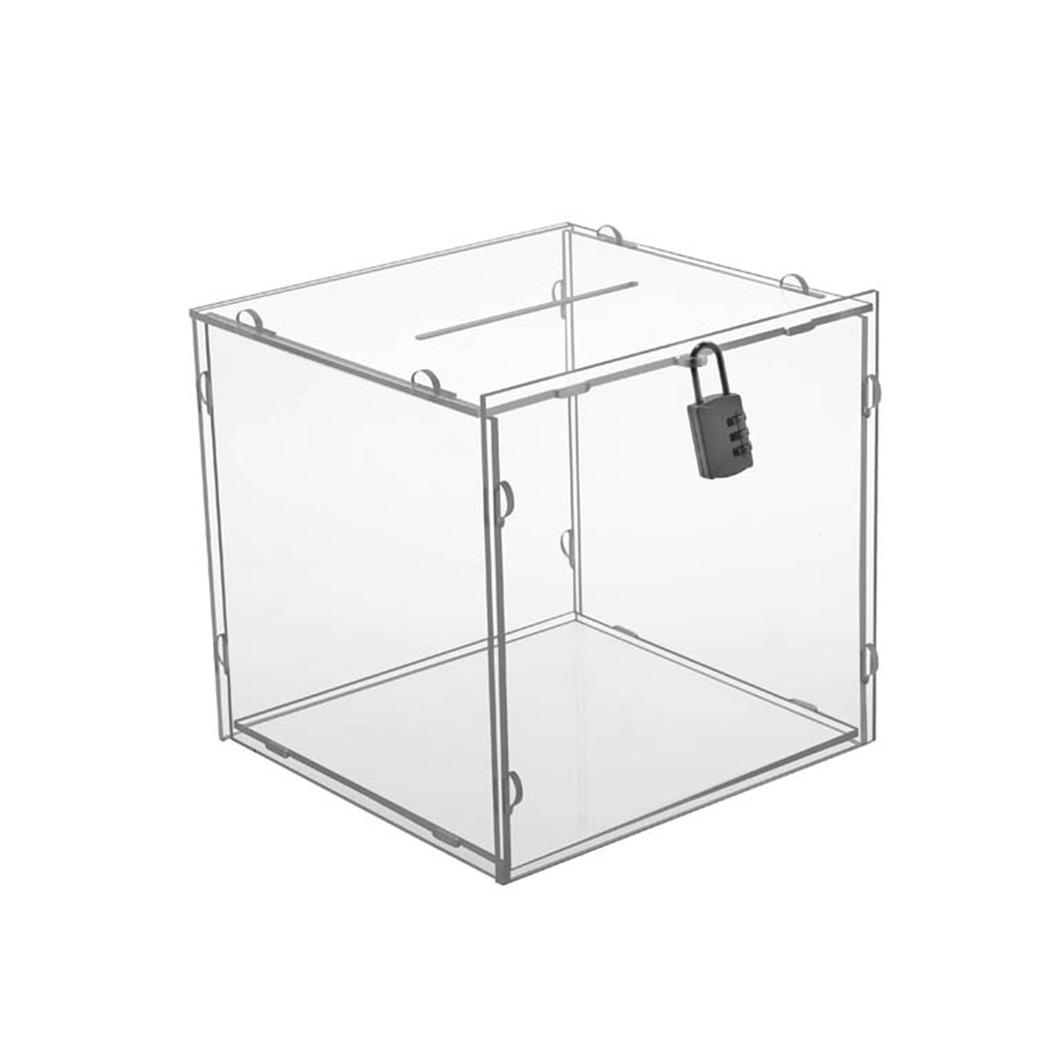 Urne transparente 20 x 21 x 21 cm en kit