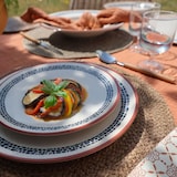 thumbnail of Novastyl - Lot 6 assiettes plates amatxi 25cm en faience blanc