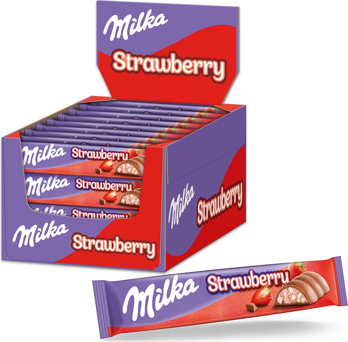 Milka Riegel Erdbeer 36 x 36,5 g (1,314 kg)