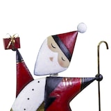 thumbnail of Vacchetti Babbo natale metallo rosso cm70,5x23h110