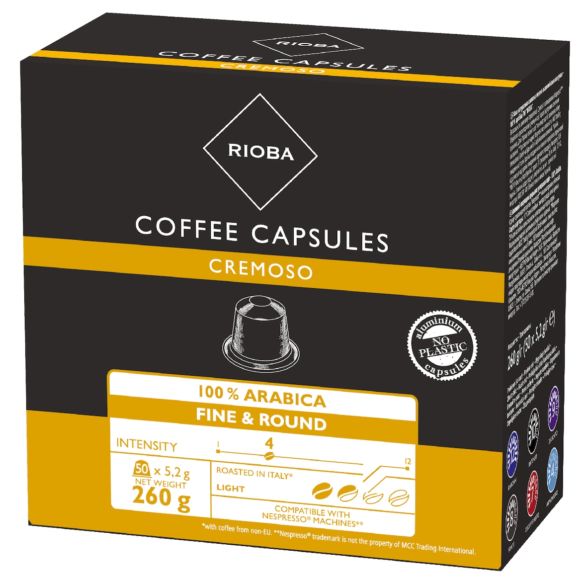 RIOBA Kaffeekapseln  Cremoso 50 Stück (260 g)