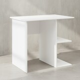 thumbnail of Computertisch WL5.757 Weiß Schreibtisch 82 x 60 x 76 cm, Kleiner Laptop PC Tisch Büro ohne Rollen, Bürotisch mit Ablage, Arbeitstisch Klein Nähtisch
