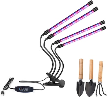 Lâmpada de crescimento de espectro total de 84 LEDs 3000k 5000k 660nm com temporizador 10 níveis 3 modos para plantas de interior