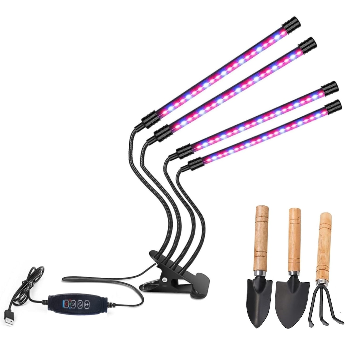 Lâmpada de crescimento de espectro total de 84 LEDs 3000k 5000k 660nm com temporizador 10 níveis 3 modos para plantas de interior