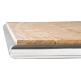 thumbnail of Mesa bolero cuadrada y plegable fabricada en aluminio y madera de fresno 600x600720mm